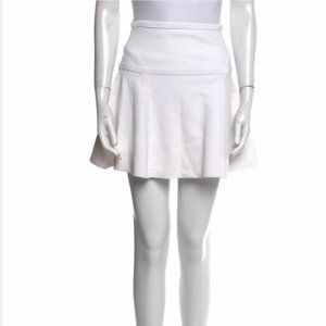 Diane Von Furstenberg White Knit Mini Skirt